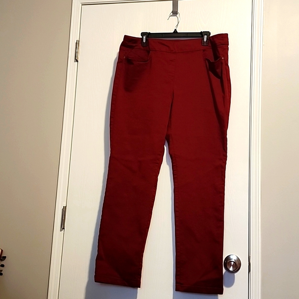 Burgundy Briggs Pants
